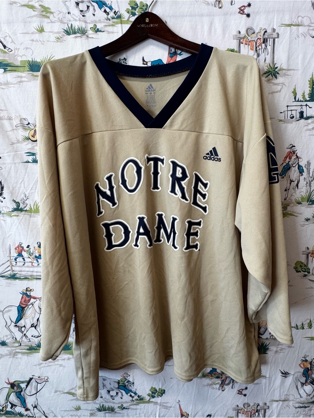 Adidas Notre Dame jersey size XL